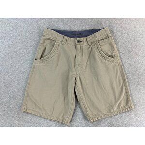 Horny Toad Cotton Flat Front Casual Chino Shorts (Men's 32) Tan -‎ 10"